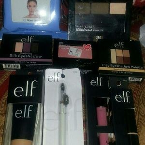 several Elf items and revlon makeup